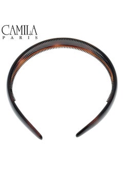 CAMILA Camila Paris AD45 French Fashion Headband for Women, Very Flexible with Teeth for Strong Hold Grip, Women's Hairband, No Slip and Durable Styling Girls Hair Accessories, Made in France with Cellulose  - Image 5