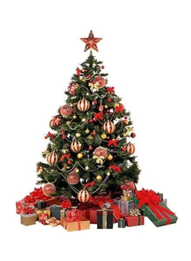 ١٢ قطعة من فيونكة حمراء مزخرفة - تغليف هدايا أنيق وديكور منزلي - خيارات متعددة للعبوات - Image 3