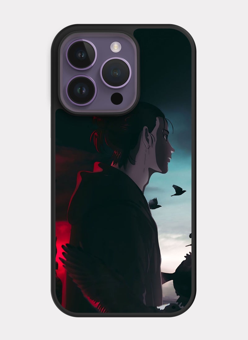 بكسلات كفر ايفون 14 برو هجوم العمالقة ايرين احمر - Image 1