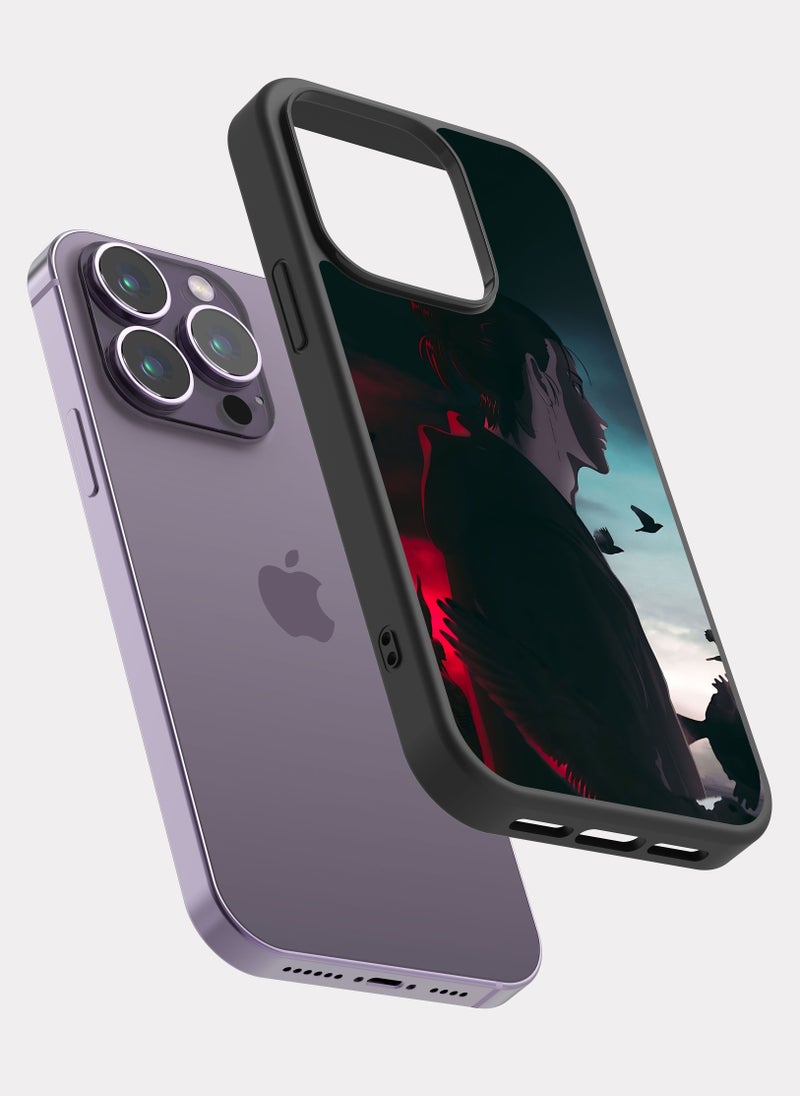 بكسلات كفر ايفون 14 برو هجوم العمالقة ايرين احمر - Image 2