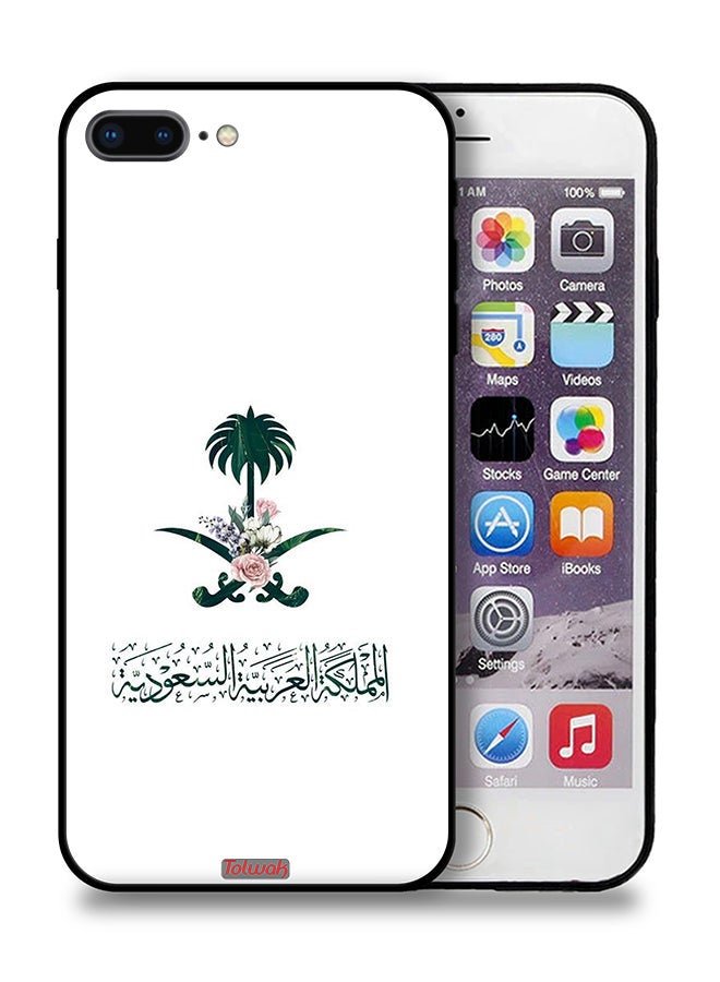 Tolwak Apple iPhone 7 Plus Protective Case Kingdom Of Saudi Arabia Sign Of Flowers - Image 1