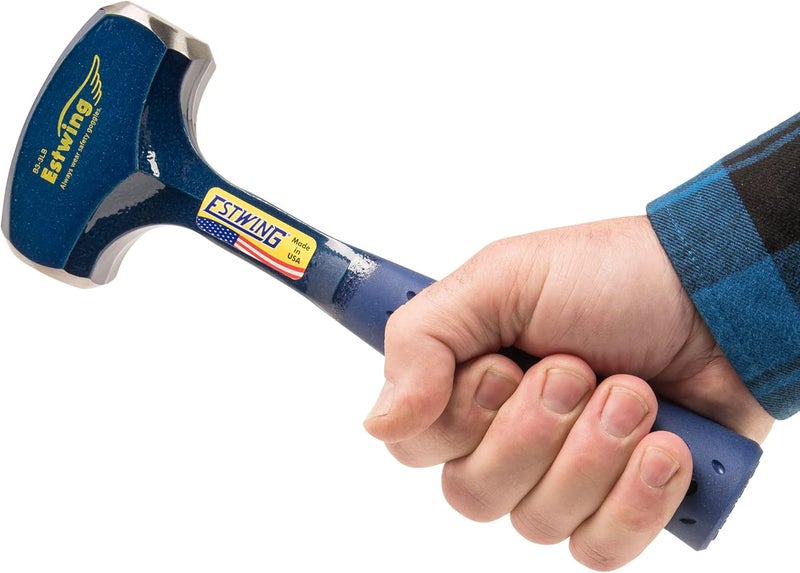 Estwing Drilling/Crack Hammer - 3-Pound Sledge with Forged Steel Construction & Shock Reduction Grip - B3-3LB - Image 4