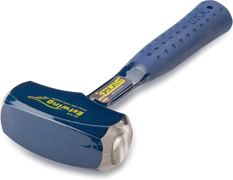 Estwing Drilling/Crack Hammer - 3-Pound Sledge with Forged Steel Construction & Shock Reduction Grip - B3-3LB - Image 2