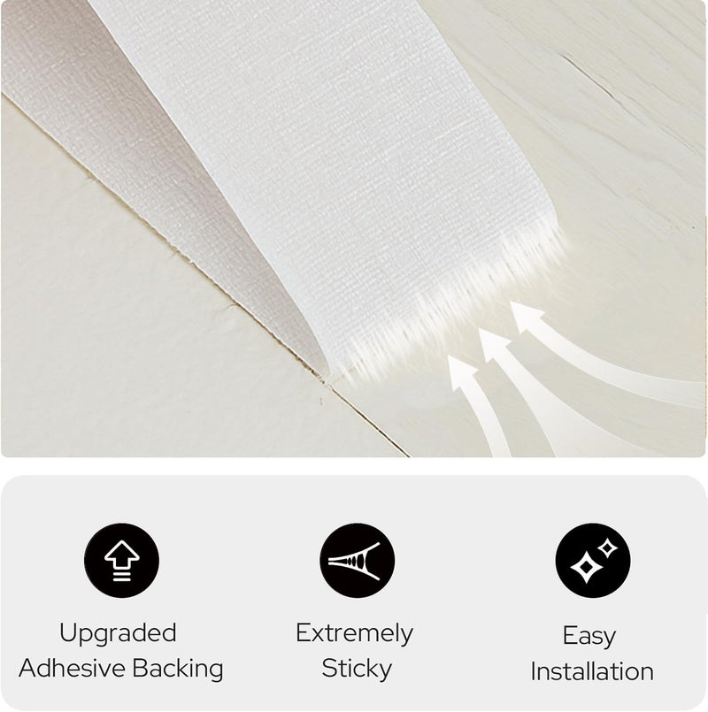 GONNRLY Self Adhesive Curtains - No Drilling, No Rod, Easy to Install Blackout Curtains for Window Blinds,Bedroom(Black 35 * 59in-1P) - Image 4
