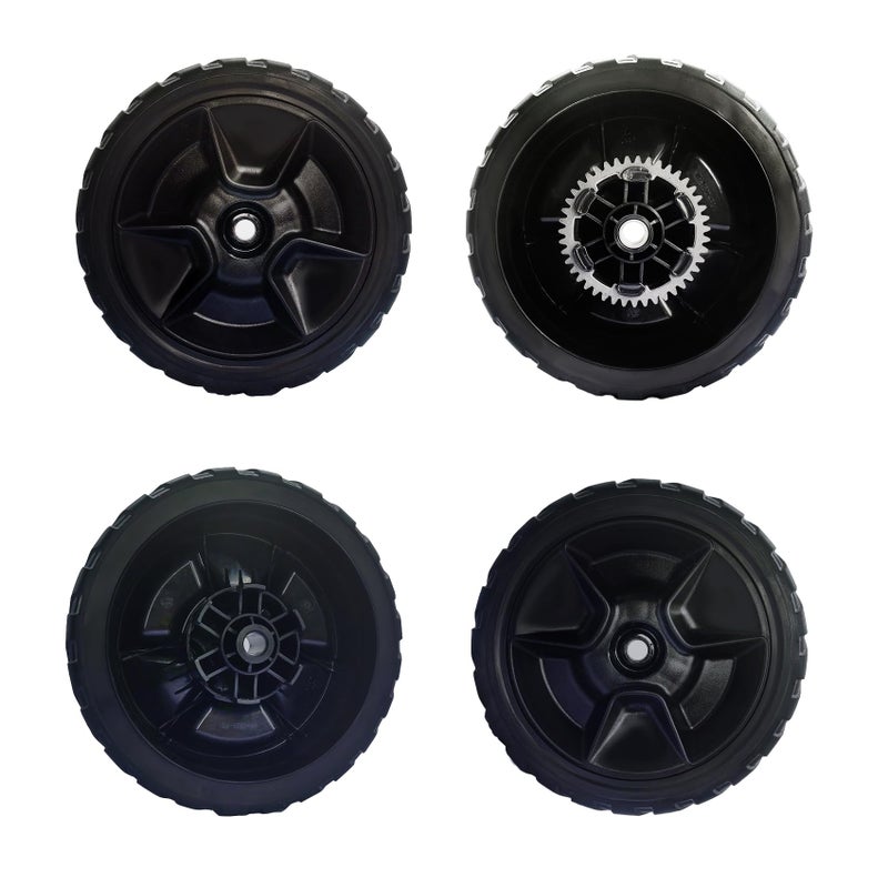 KMHGD 4 Pack Lawn Mower Wheels Compatible With Honda HRN216 HRN216VKA HRN216VKA HRN216VKAA Walk Behind Lawn Mower 2 Rear Wheels 42710VR8N00ZA 2 Front Drive Wheels 44710VR8N00ZA 5 Years Warranty - Image 2