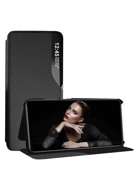 Case for Xiaomi Redmi 14C, Smart View Flip Cover Slim Case with Horizontal Kickstand, Premium Back Shell folio Case Shockproof TPU Protection for Redmi 14C