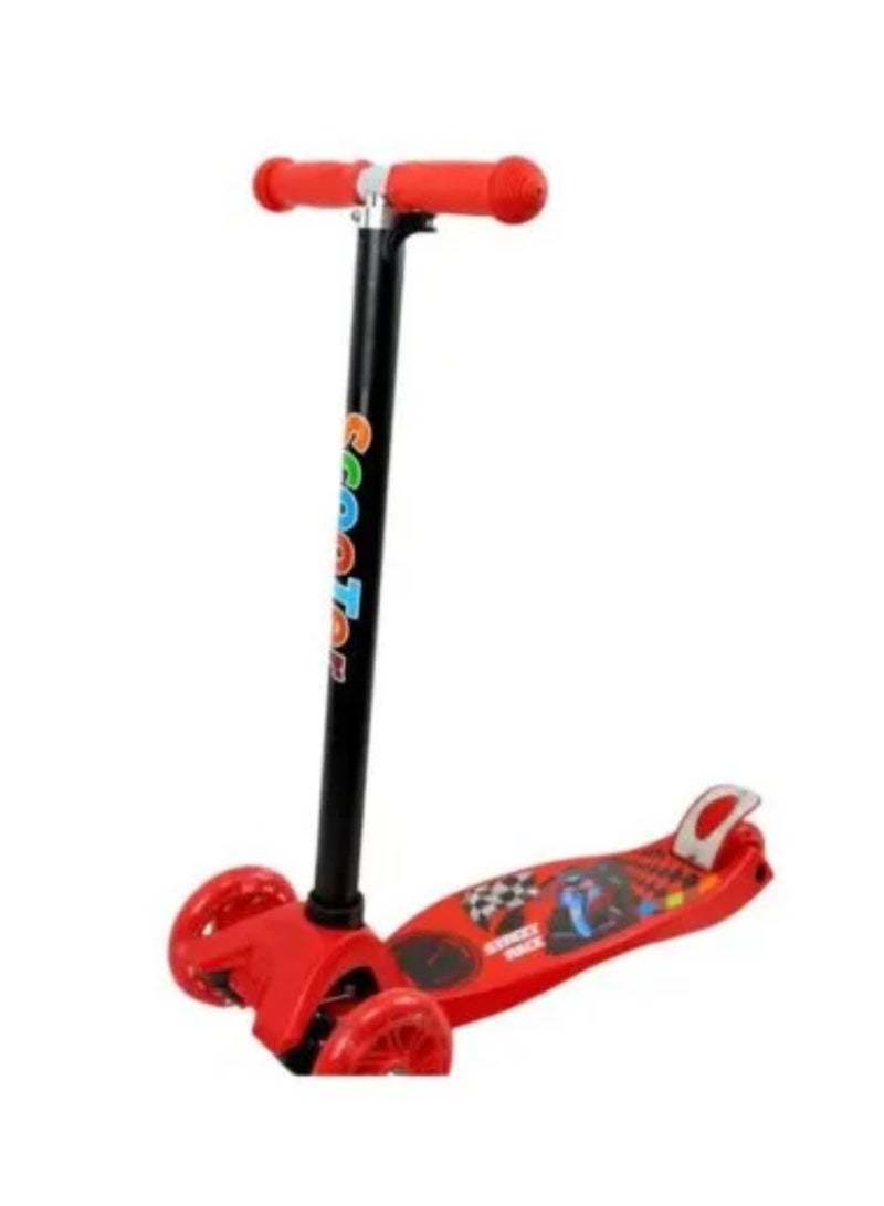 Kids Scooter Smart 3 Wheel Scooter with Light Up Scooter for Kids Ages 2-8_(red)