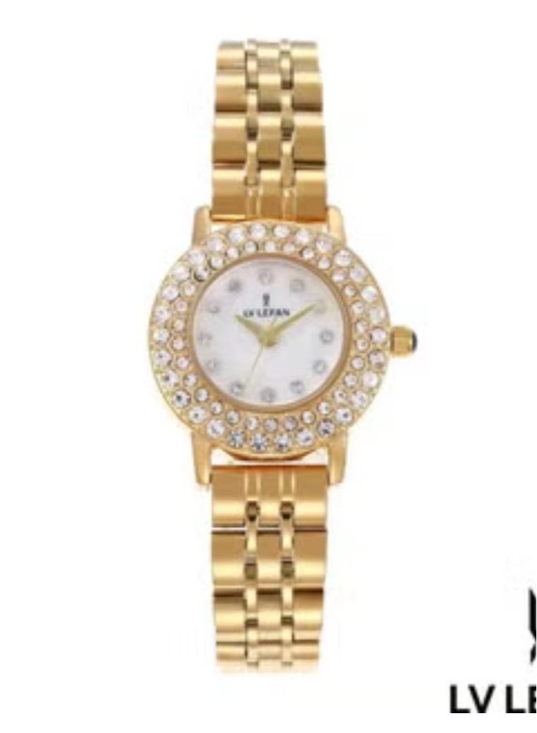 LV LEFAN Women's watch with high quality polished stainless steel closure