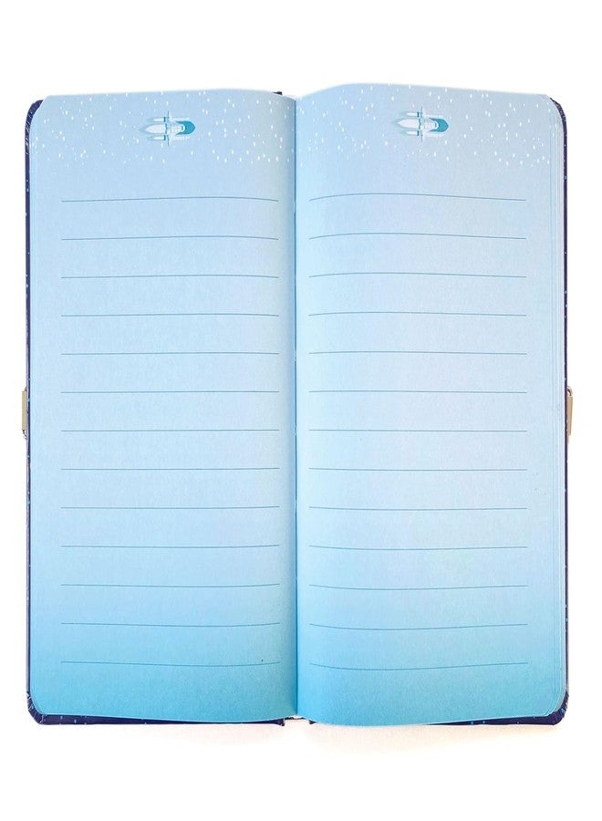 Playhouse Solar System Glow in The Dark Lock & Key Lined Page Diary for Kids - Image 4