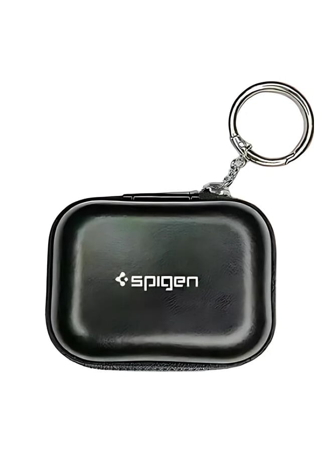 Spigen Universel Leather Case Cover For AirPods Pro Matte Black - Image 1