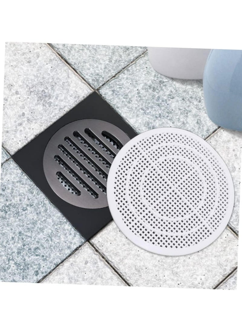 Oasisgalore 6pcs Floor Drain Hair Catcher - Bathroom Shower Filter Cover Strainer (White)  - Image 2
