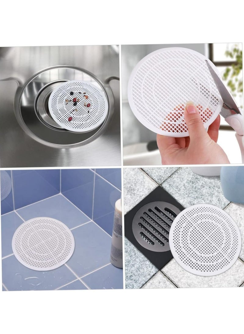 Oasisgalore 6pcs Floor Drain Hair Catcher - Bathroom Shower Filter Cover Strainer (White)  - Image 4