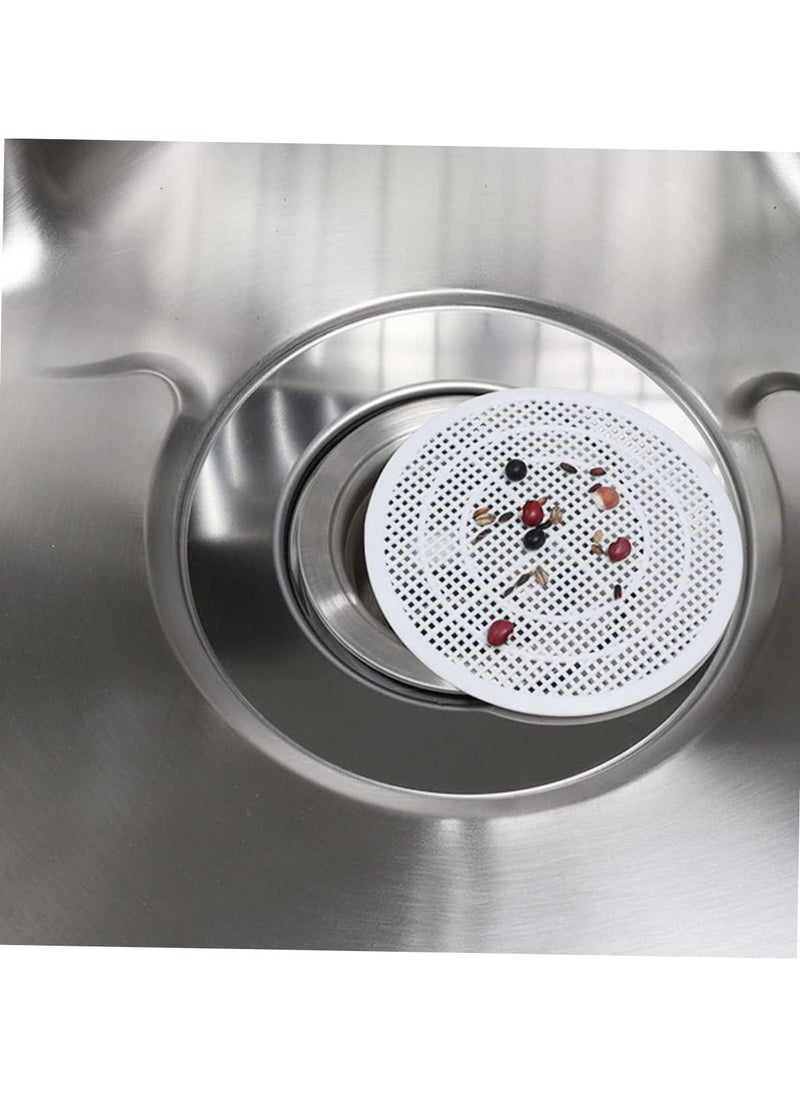 Oasisgalore 6pcs Floor Drain Hair Catcher - Bathroom Shower Filter Cover Strainer (White)  - Image 5