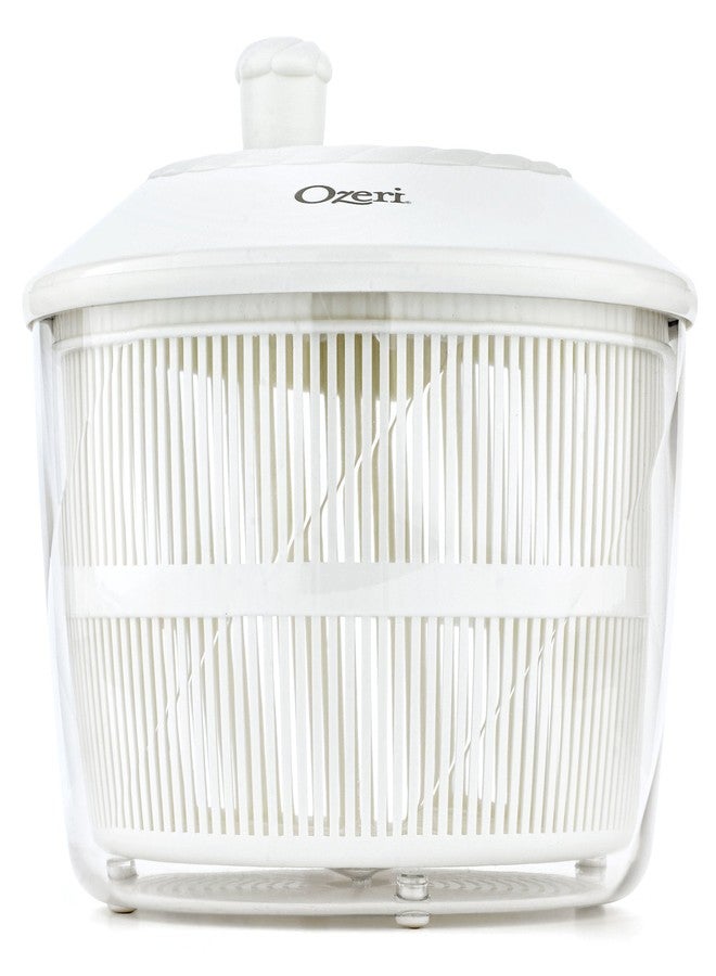 Ozeri Italian Made Fresca Salad Spinner and Serving Bowl, BPA-Free,White, 4.4 qt - Image 4