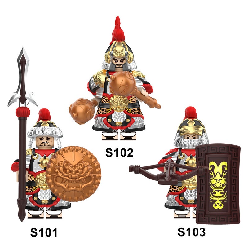 Ancient Soldier Song Army Heavy Armor Building Block Figure Toy S101-103 - Image 1