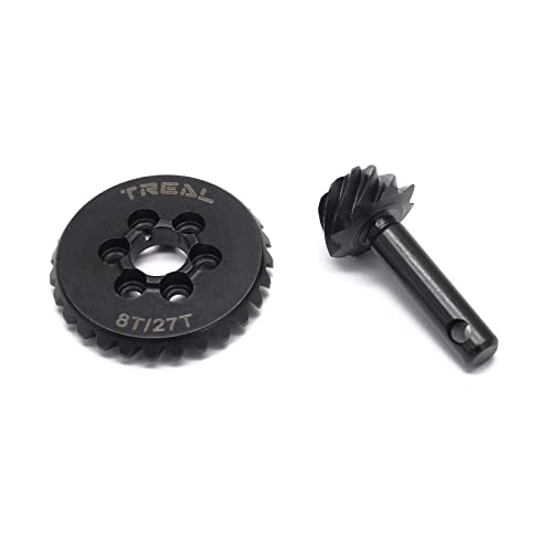 Treal HD Steel Overdrive Gear Set 8T27T for SCX10 IISCX10 IIICapra - Image 1