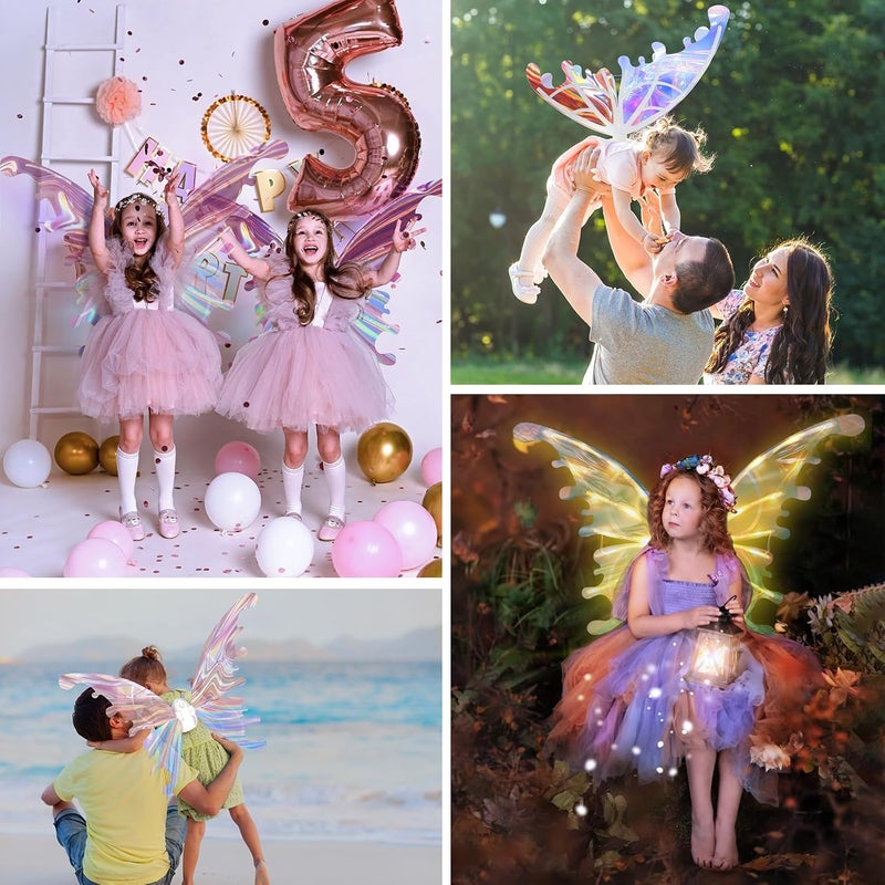 maysida Electric Wings with LED Light & Music, Moving Wings Dress-Up Cosplay for Boys Girls Christmas Birthday Gifts… - Image 3