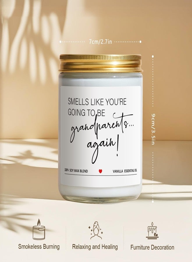 Quaintir Pregnancy Announcement Gifts for Grandparents, Baby Announcements Ideas - Vanilla Scented Candles, Pregnancy Reveal, You're Going to Be Grandparents Again Baby Announcement - Image 5