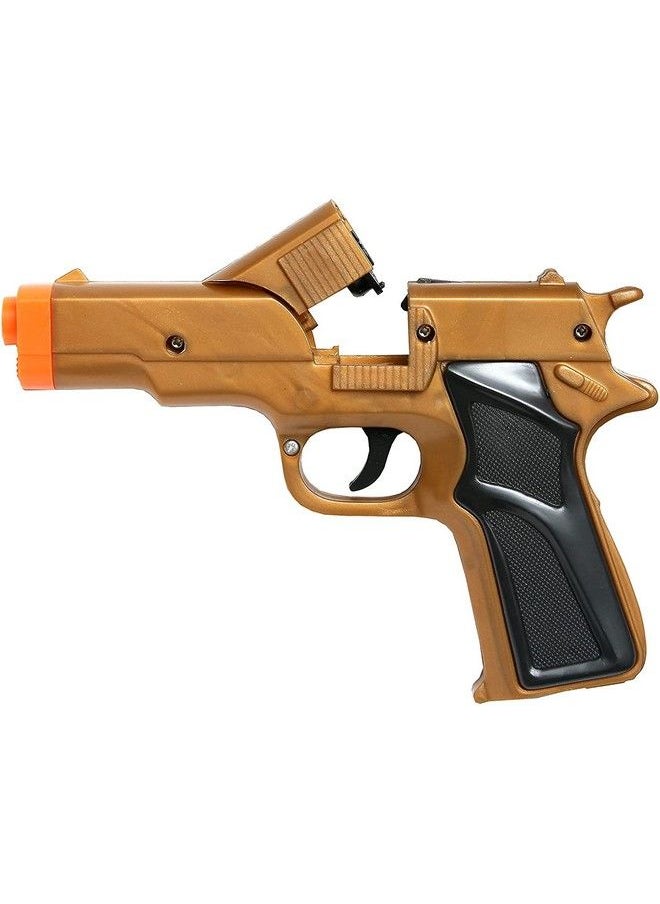 ARCADY - Set Of 2 Golden Cap Gun Toy Revolver Pistol Detective Police Cowboy - Image 1