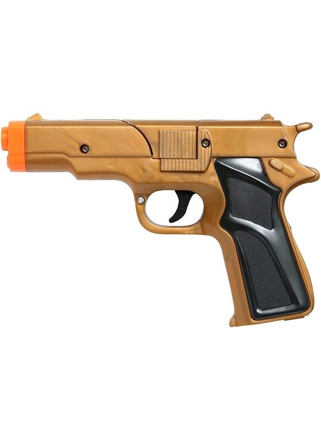 ARCADY - Set Of 2 Golden Cap Gun Toy Revolver Pistol Detective Police Cowboy - Image 1