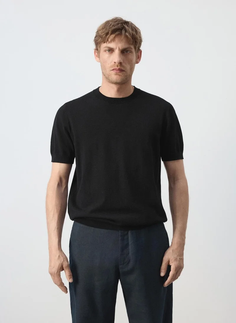 Fine-Knit 100% Cotton T-Shirt