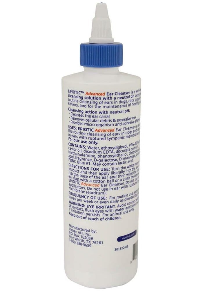 Virbac Epi Otic Advanced Ear Cleaner for Dogs, Cats, Puppies, and Kittens - 8 Fl Oz - Image 3