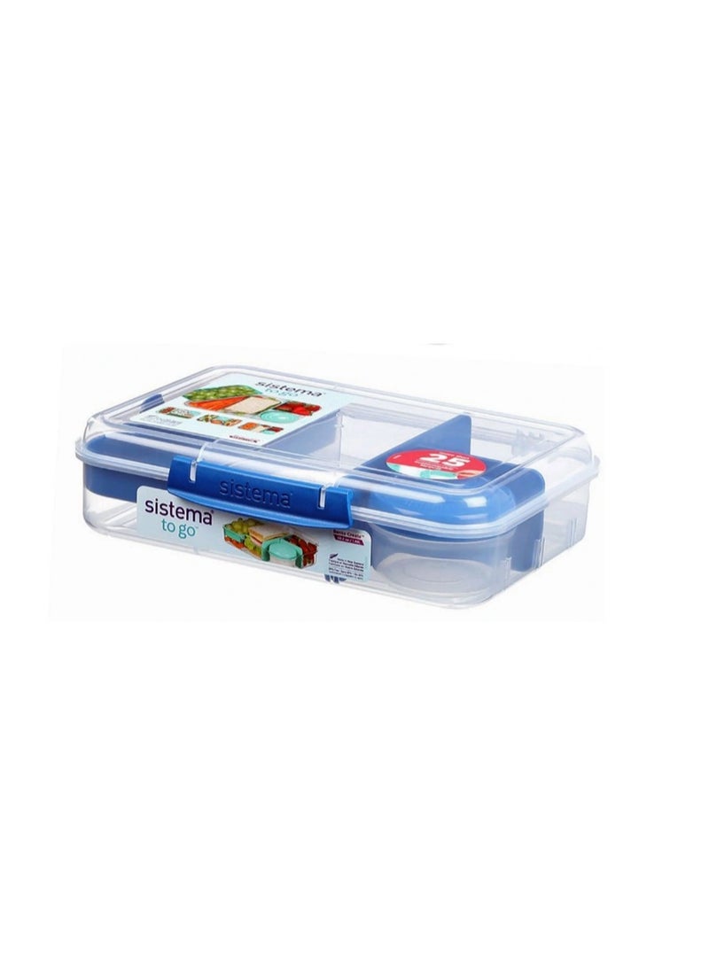 Sistema Lunch Box – BPA Free Plastic 1.48L More than 25 Customisable Layouts