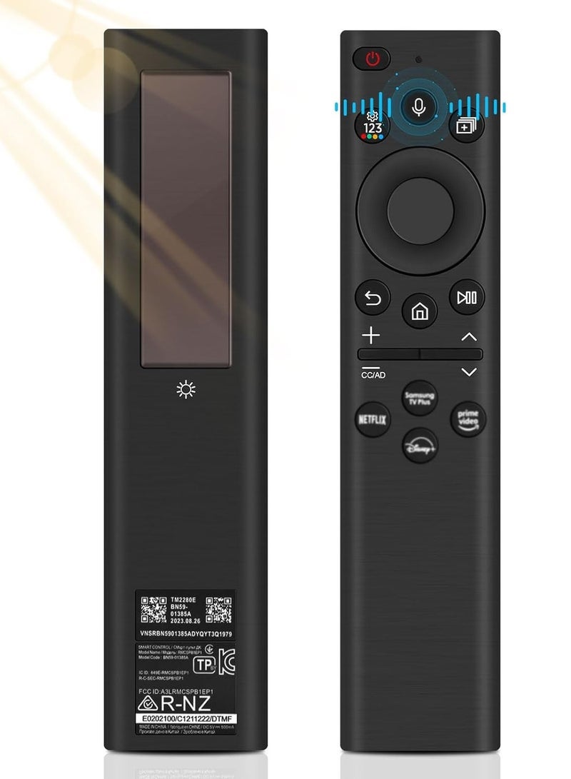 PopZa BN59-01385A Solar-Powered Replacement Remote for Samsung 2021-2022 Models - Image 1