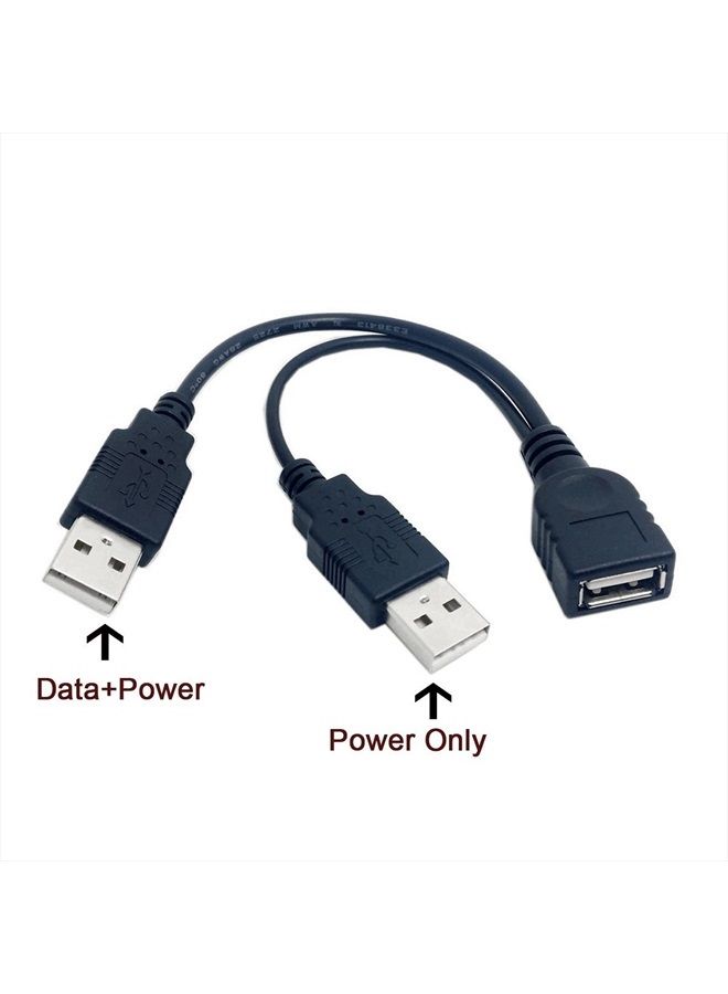 Chenyang كابل تمديد بيانات طاقة إضافية USB 2.0 نوع A 1 أنثوي إلى 2 ذكري لمحرك الأقراص الصلبة المحمول 2.5 بوصة - Image 2