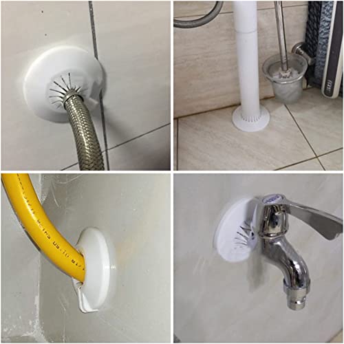 Tsnamay Pipe Cover Decoration For 0.79" to 1.57"(20-40mm) PP Radiator Escutcheon Water Pipe Drain Line Cover,White 5pcs - Image 3