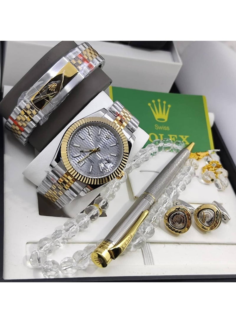 Klex - Clix set for men, battery, watch, pen, and cufflinks - Image 1