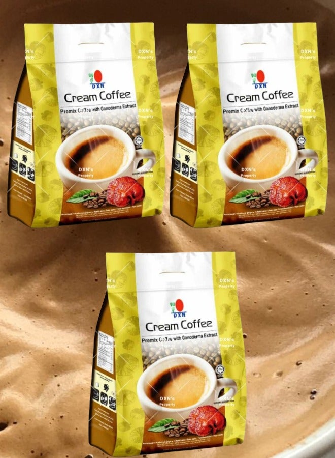 DXN 3 Pieces Cream Coffee 20 packs x 14 gram  - Image 1