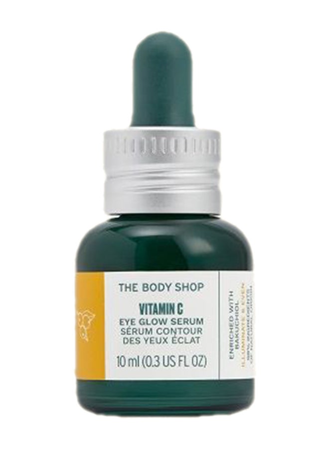 THE BODY SHOP Vitamin C Eye Glow Serum – Lightweight, Refreshing Eye Serum | Instantly Re-Energises & Brightens Eye Area | Reduces Appearance of Dark Circles & Improves Skin Texture | Enriched with Natural-Origin Vitamin C, Bakuchiol, Caffeine & Hyaluronic Acid, 10 ml - Image 1