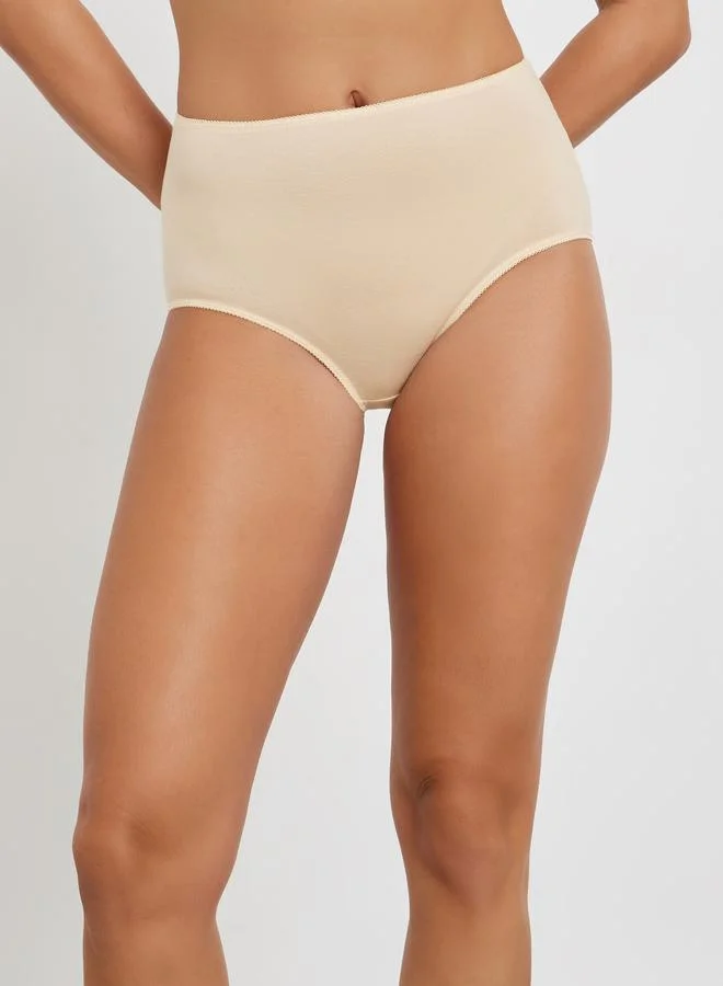 Styli Styli Pack of 5 - Cotton Solid Full Briefs