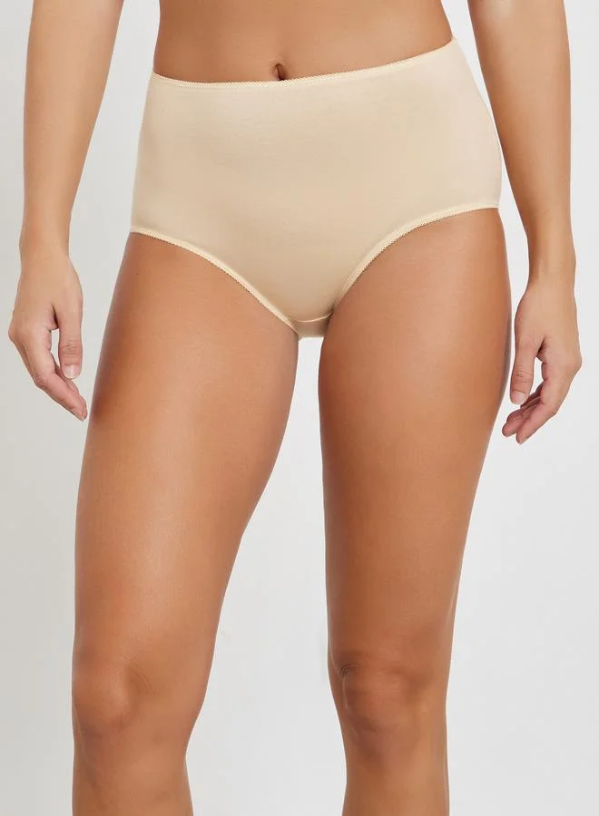 Styli Styli Pack of 5 - Cotton Solid Full Briefs