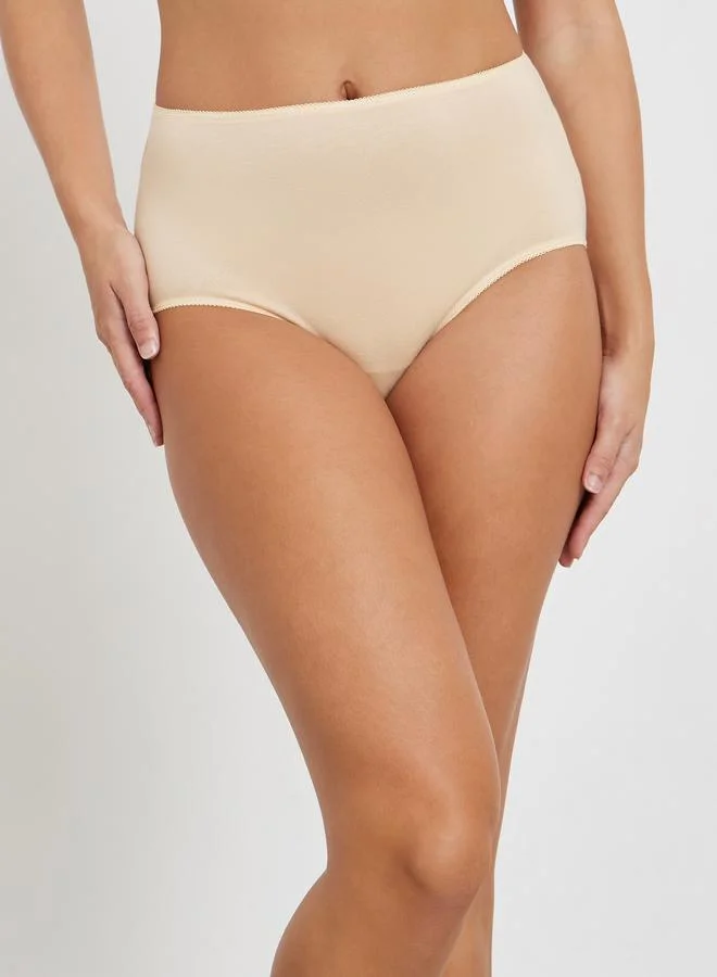 Styli Styli Pack of 5 - Cotton Solid Full Briefs