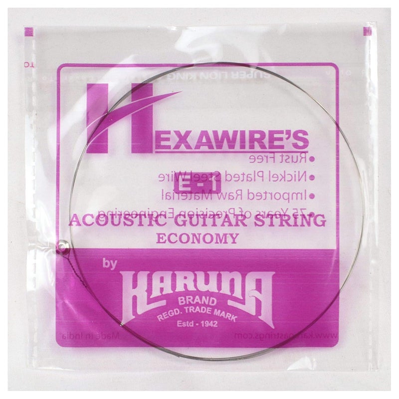 Karuna brand acoustic Guitar strings, 1ST STRING HIGH-E (2 Pcs) Combo pack, stainless high strength steel, light gauze, clear tone, made in India, designed for acoustic guitars - Image 2