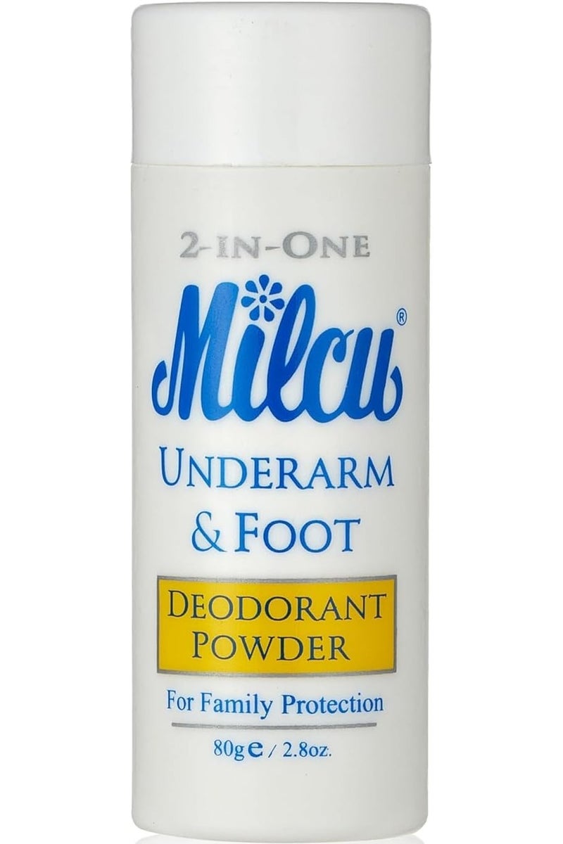 Milcu 2 in One Underarm And Foot Powder 40g 