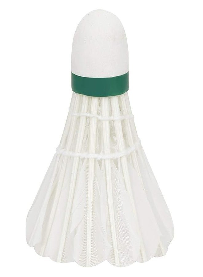 Grès GRS® NinjaX Hard Cork Feather Shuttle Cock (Pack of 6),Color White, Base Cork in Wooden Material, Superfine Feather - Image 5