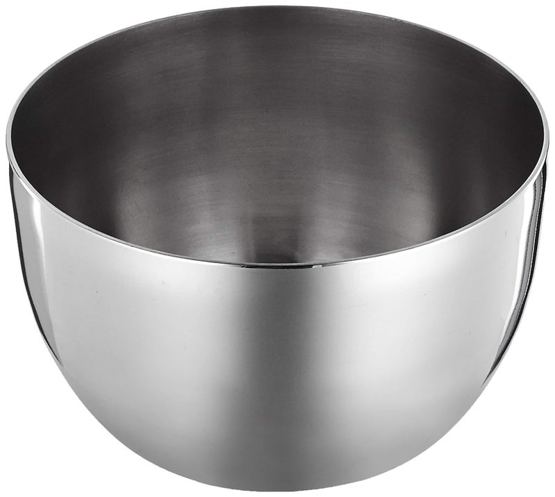 RJ kitchenware Store Stainless Steel Elyssa HalwaDessert Plate Set 6 Pieces 125cm Dia Plate Bowl 8cm Dia - Image 3