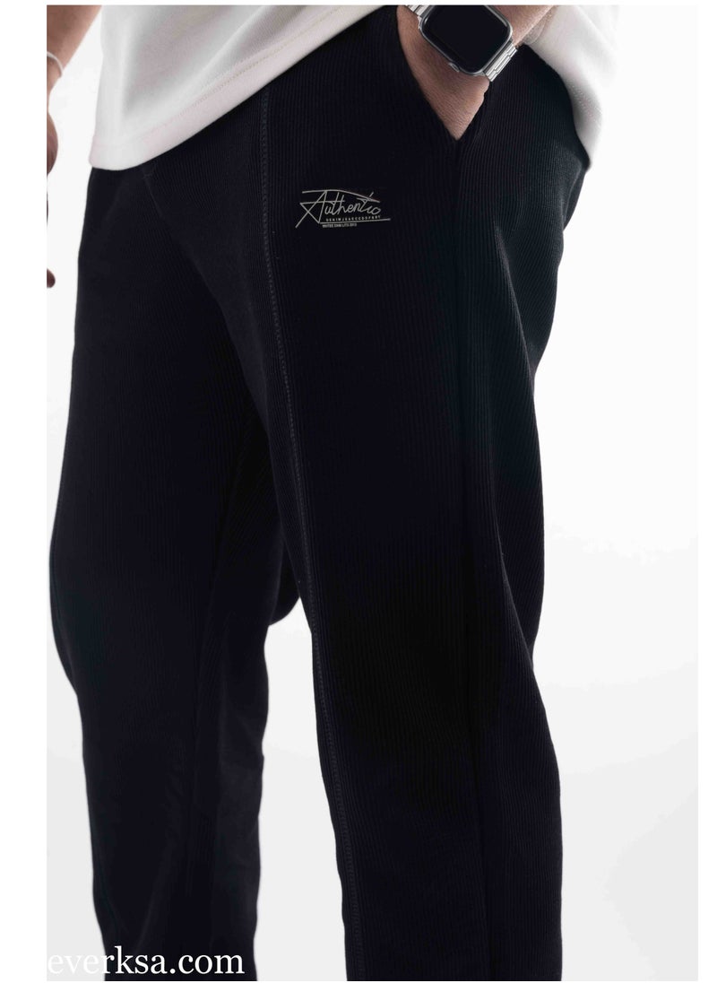 Everest Black Oversized Men's Tracksuit  - Image 4