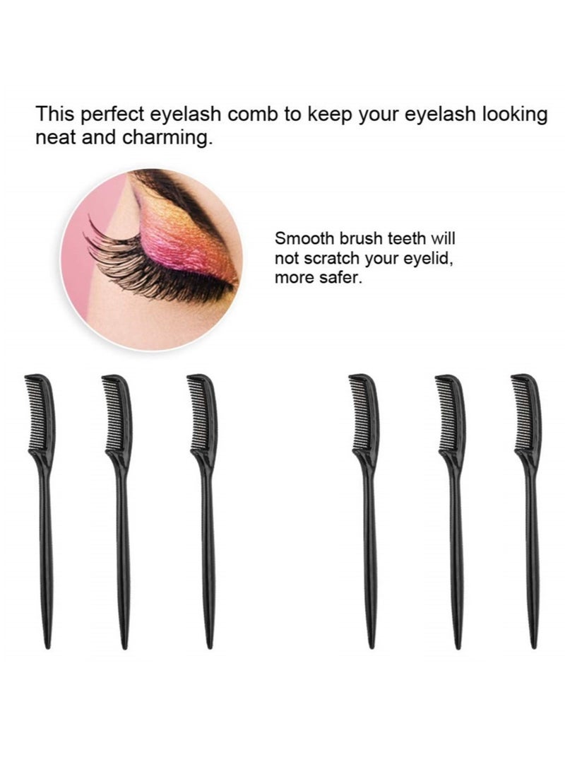 Excefore 10Pcs Eyelash Comb Set Portable Teeth Eyebrow Comb for Mascara Makeup Application Eye Lashes Separator Tool - Image 4