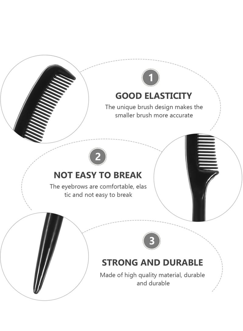 Excefore 10Pcs Eyelash Comb Set Portable Teeth Eyebrow Comb for Mascara Makeup Application Eye Lashes Separator Tool - Image 2