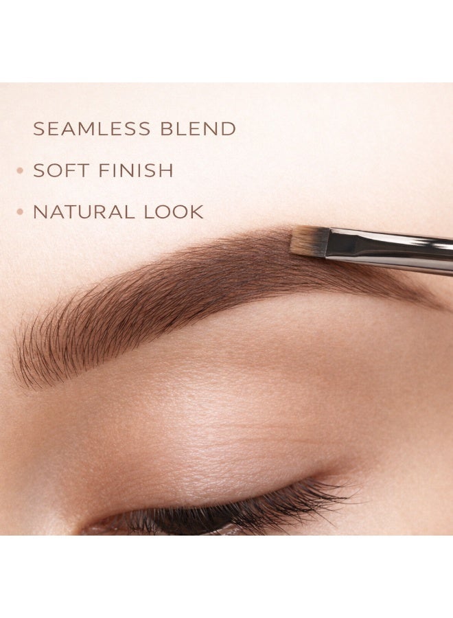 Angled Brow Brush for Eyebrows – Precision Eyebrow Makeup Brush for Filling, Shaping & Blending, Flat Angled Brush for Brow Powder, Pomade & Gel, Professional Makeup Tool - Image 4