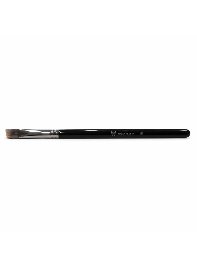 Angled Brow Brush for Eyebrows – Precision Eyebrow Makeup Brush for Filling, Shaping & Blending, Flat Angled Brush for Brow Powder, Pomade & Gel, Professional Makeup Tool - Image 1
