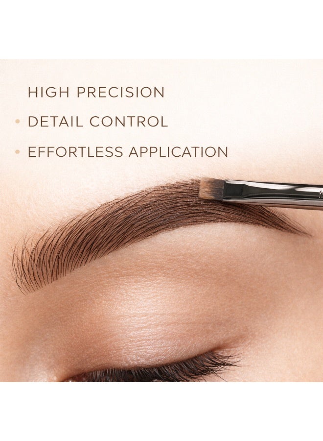 Angled Brow Brush for Eyebrows – Precision Eyebrow Makeup Brush for Filling, Shaping & Blending, Flat Angled Brush for Brow Powder, Pomade & Gel, Professional Makeup Tool - Image 5