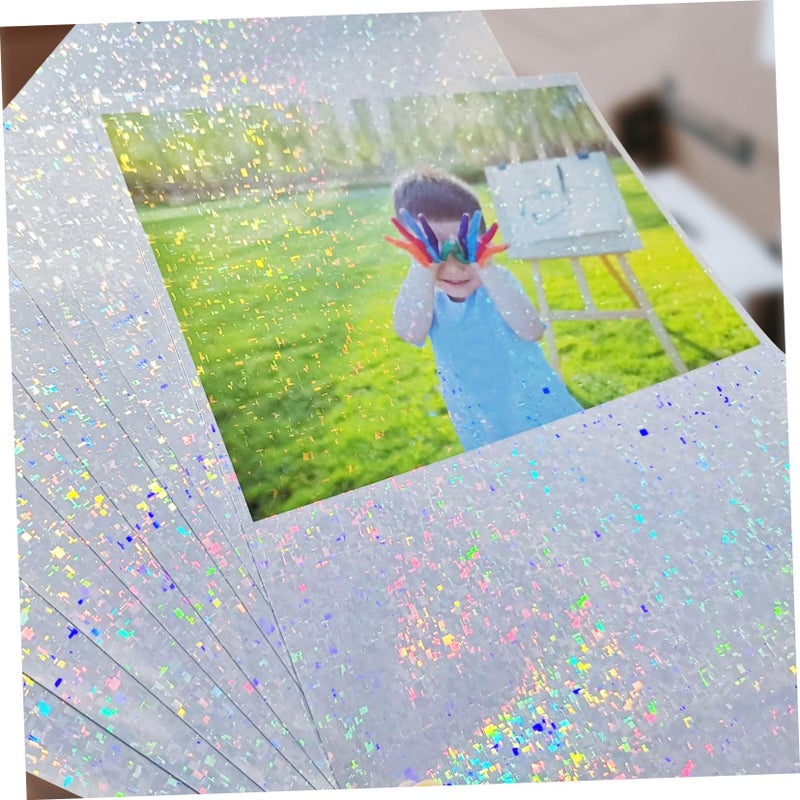 Waterproof Glossy Photo Paper 10 Sheets Rainbow Printable Thick Printing Paper - Image 4