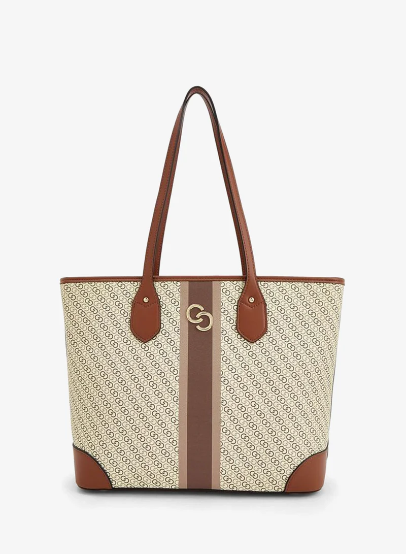 Celeste TAUPE Monogram Tote Bag With Crossbody Bag And Pouch for Women | Best Price UAE