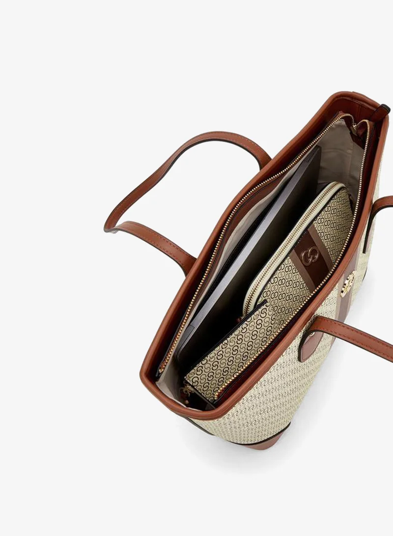 Celeste TAUPE Monogram Tote Bag With Crossbody Bag And Pouch for Women | Best Price UAE