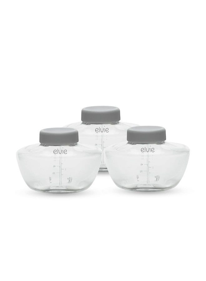 Elvie Pump - Breastmilk Storage Bottles - BPA Free - Breast Feeding Essentials - 3 Pack - Image 1